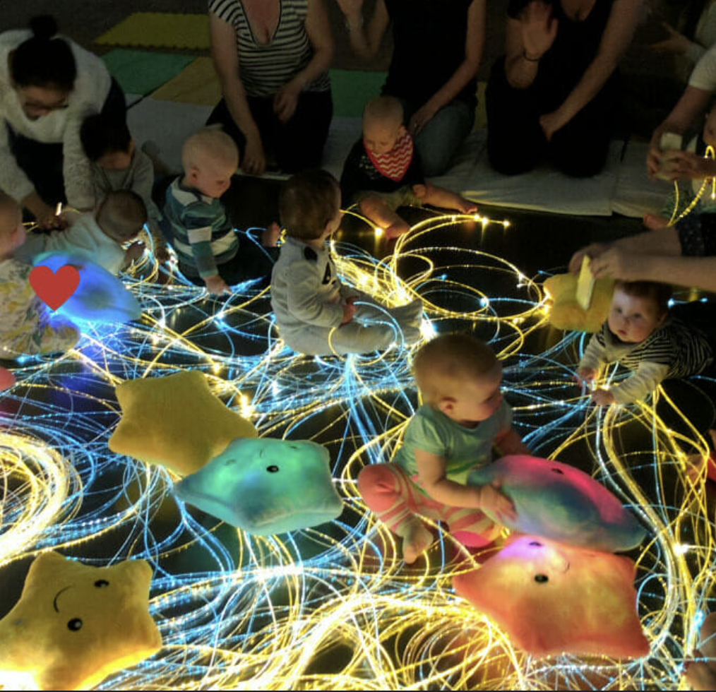 Babies enjoying a BabyBabbleNI sensory class